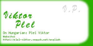 viktor plel business card